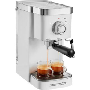 Espresso Coffee Machine, 15Bar Semi-Automatic Espresso Maker with Milk Frother Steam Wand, Professional Cappuccino Latte Machine with High-Power Boiler & Removable Water Tank, NTC Control System